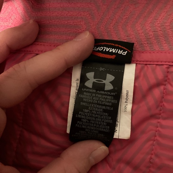Women’s pink Size Medium UNDER ARMOUR UA Storm Primaloft Puffer Jacket. - Picture 4 of 11